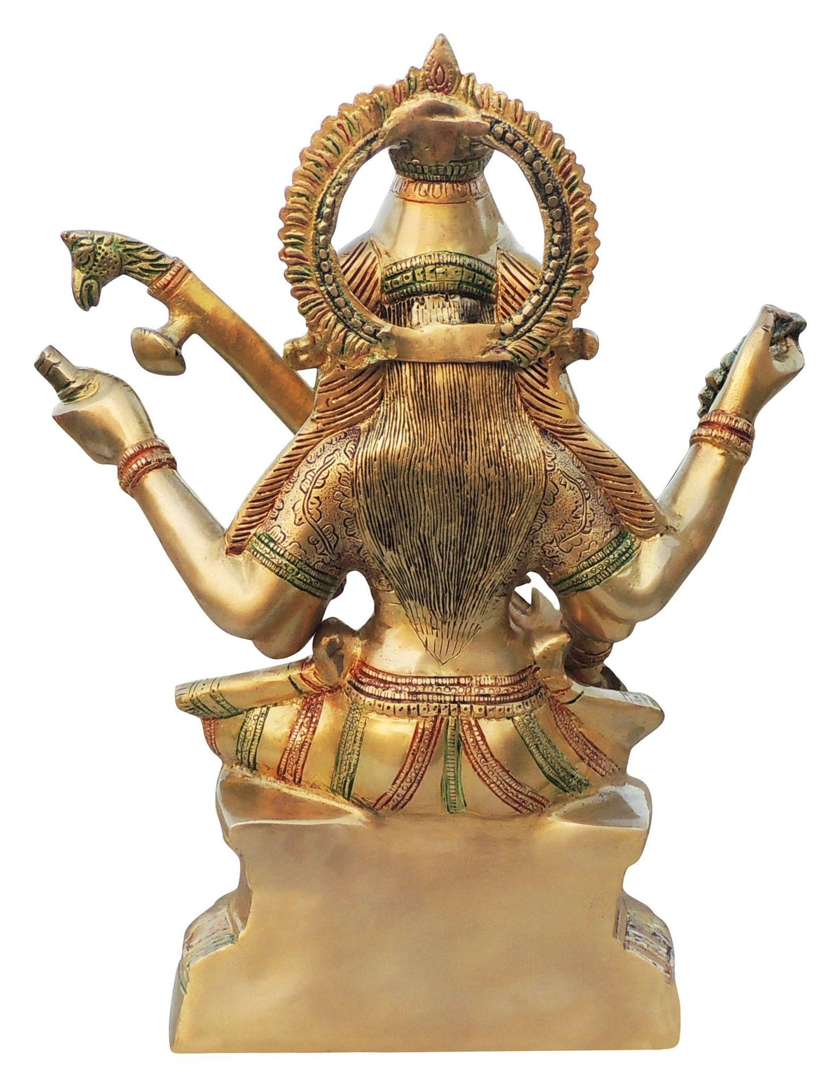 Brass Showpiece Saraswati Ji Statue - 15*7.4*17.5 Inch (BS944 E)