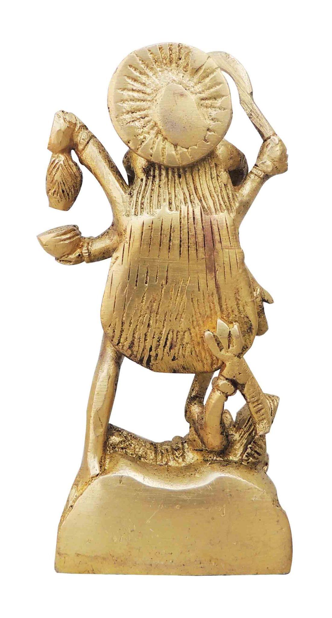 Brass Showpiece Kali Maa God Idol Statue  - 2*1.2*4.6 inch (BS954 B)