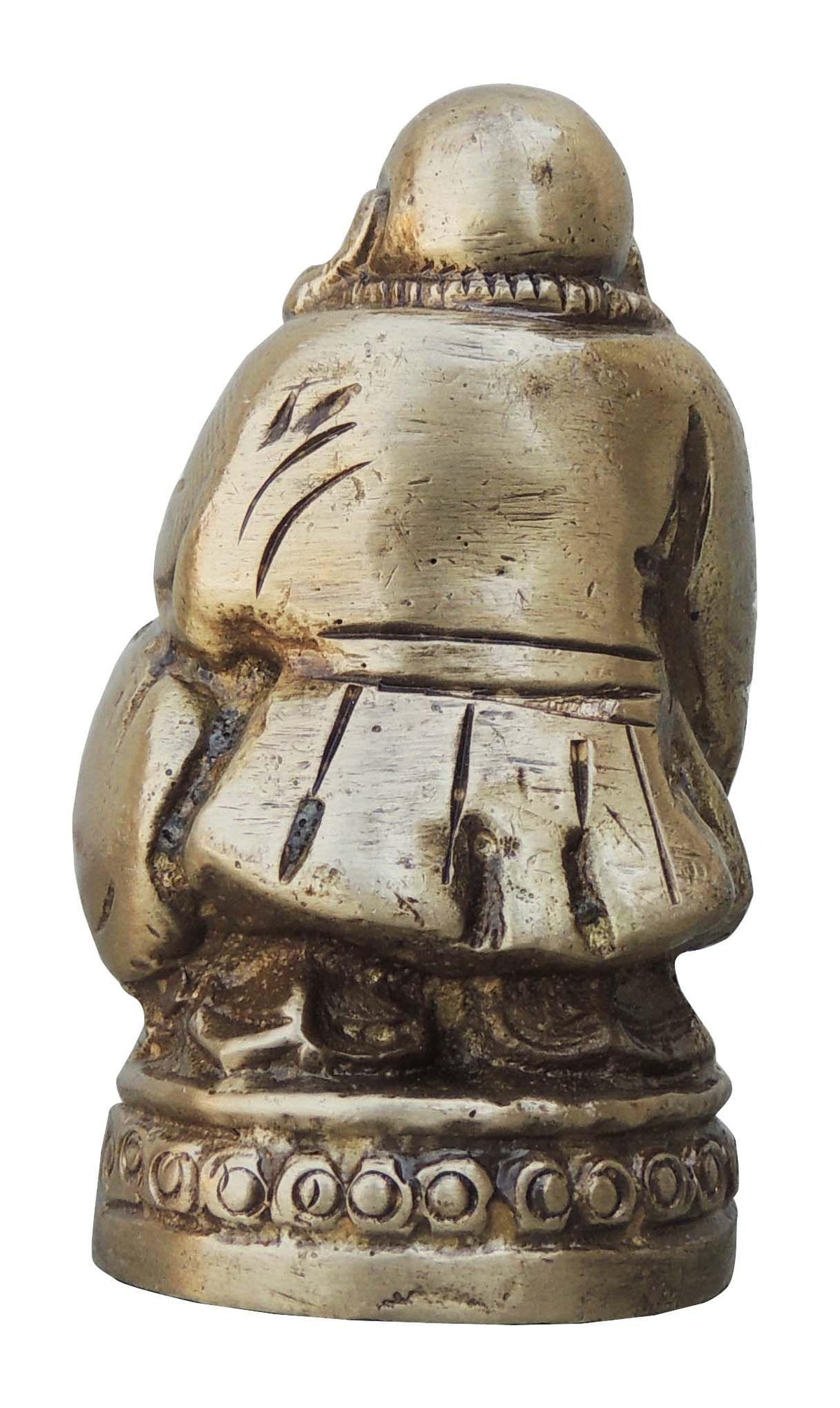 Brass Showpiece Laughing Buddha Statue  - 1.4*1.3*2.5 inch (BS963 A)