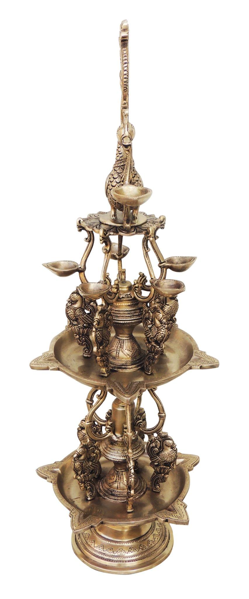 Brass Murga (Cock) Deepak - 9.5*9.5*27.8 Inch (BS979 C)