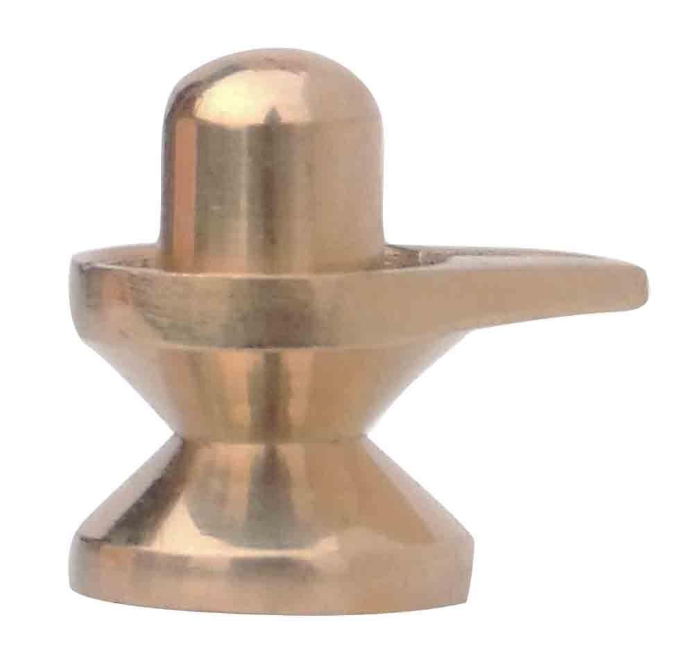 Brass Showpiece Shivling God Idol Statue - 1*0.5*1 Inch (BS997 A)