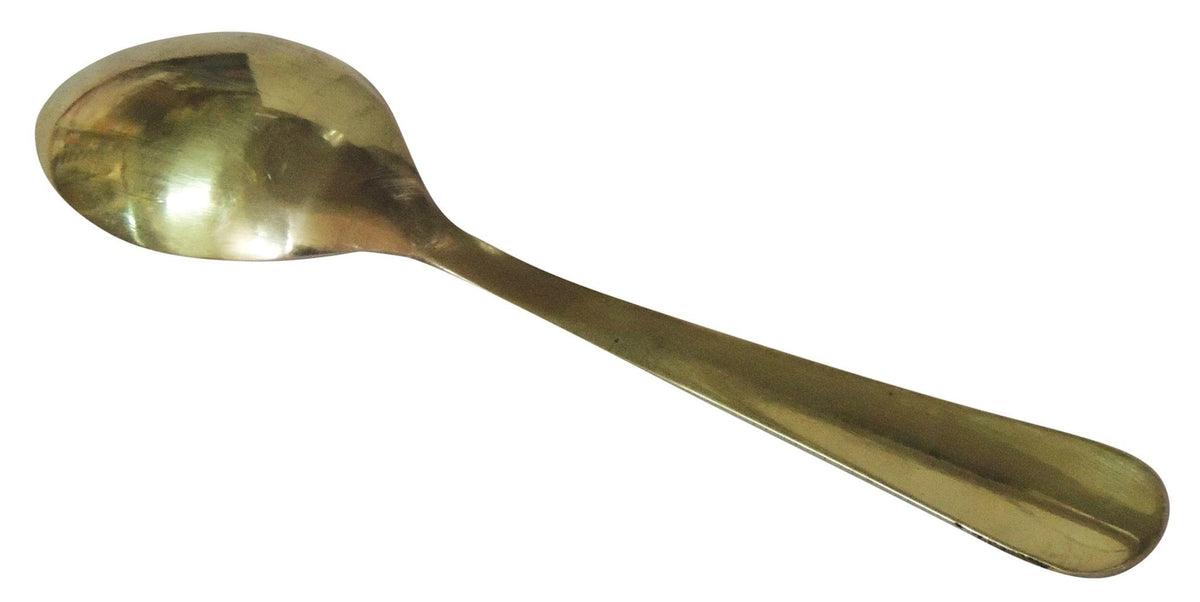 Pure Brass Spoon- 6.3*1.4*0.6 inch (CU061 B)