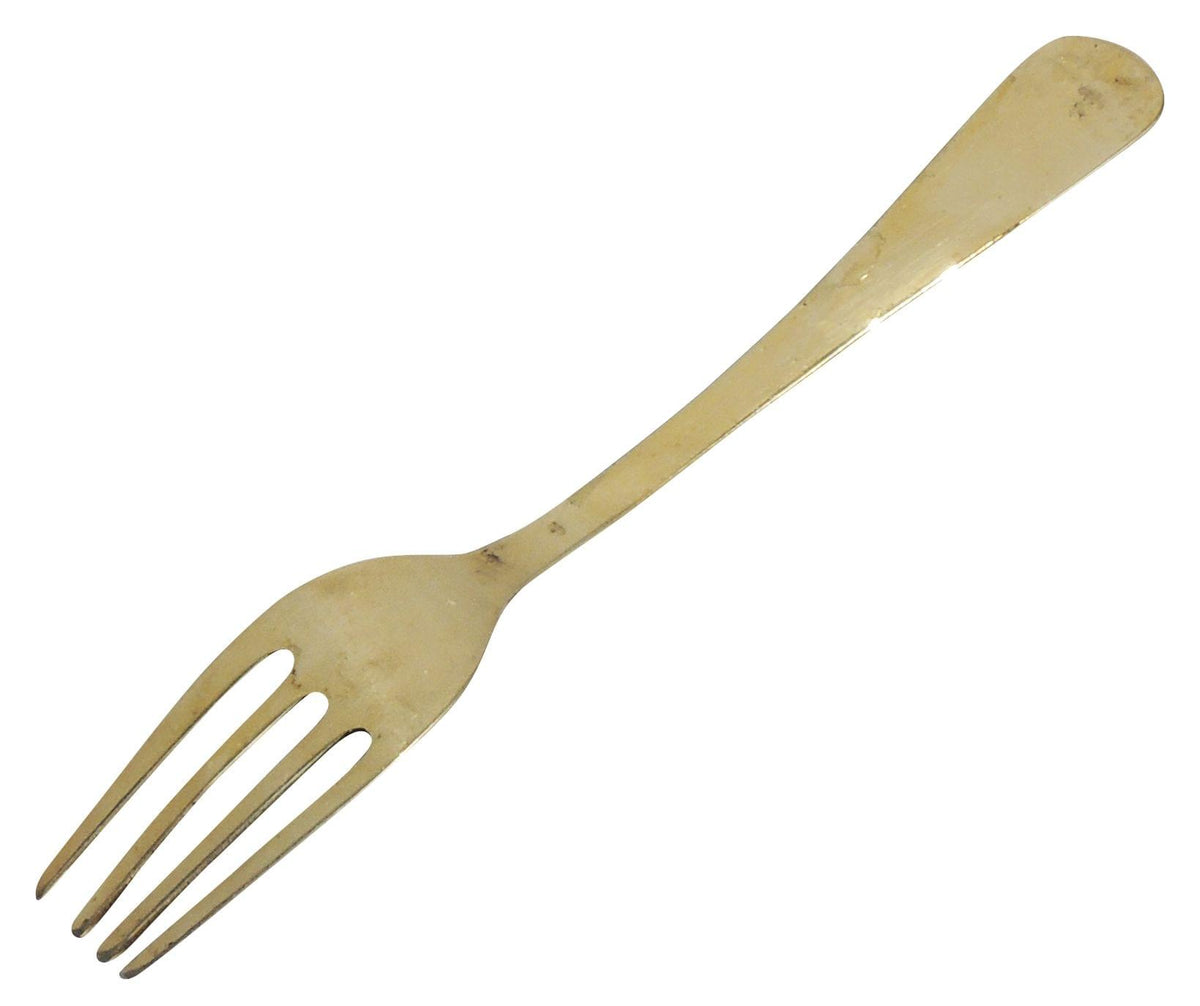 Pure Brass Fork  - 7.2*1.2*0.5 inch (CU062 D)