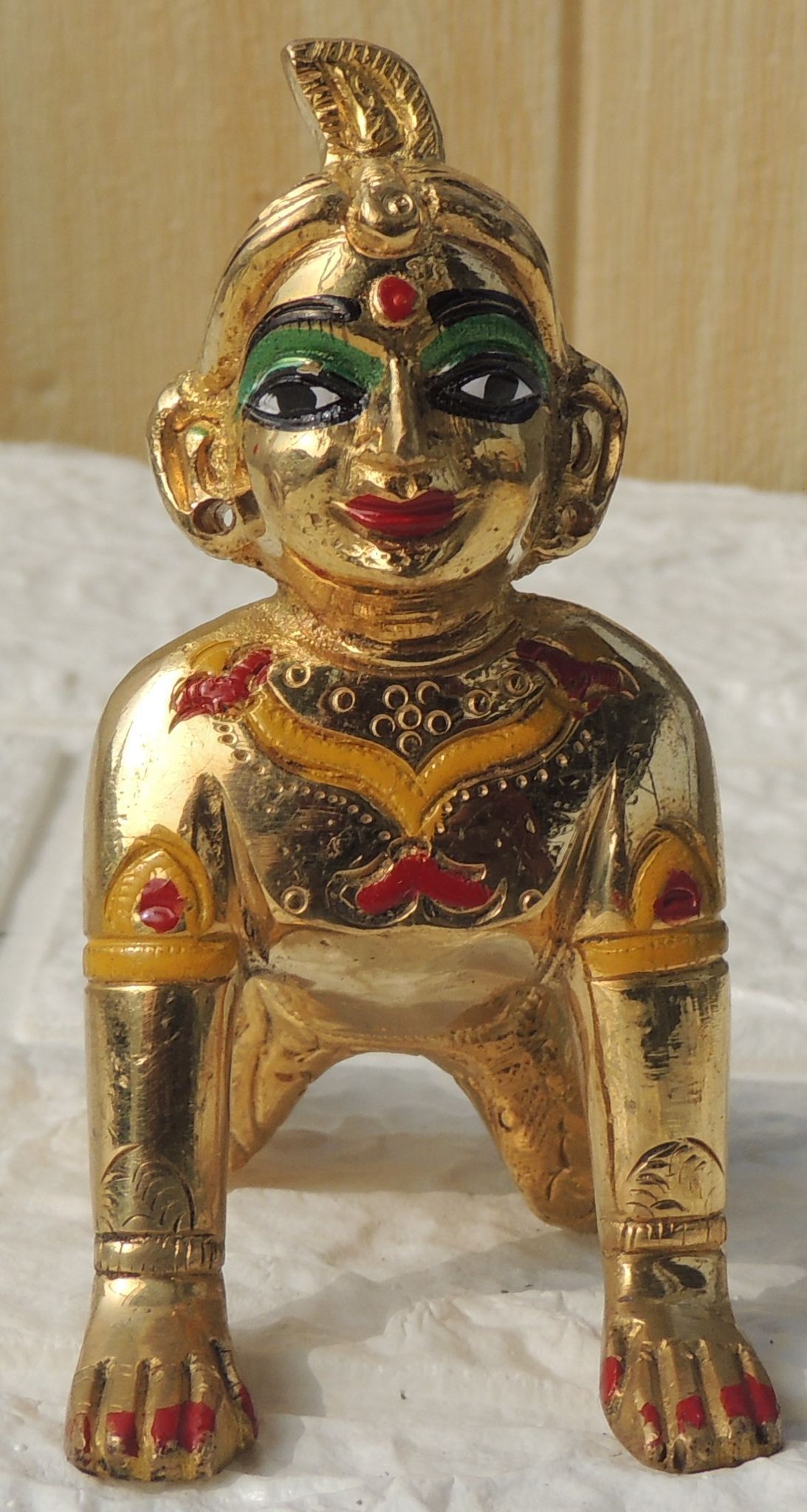 Brass Showpiece Radha Rani God Idol Statue - 3.5*1.6*3.5 Inch (BS1591 D)