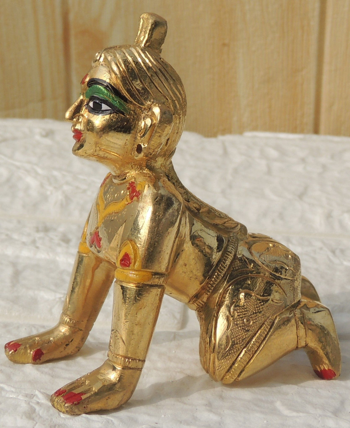 Brass Showpiece Radha Rani God Idol Statue - 3.5*1.6*3.5 Inch (BS1591 D)