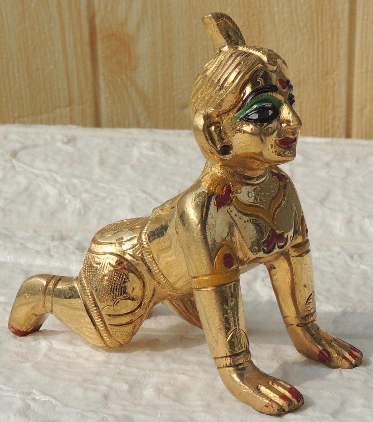 Brass Showpiece Radha Rani God Idol Statue - 3.5*1.6*3.5 Inch (BS1591 D)