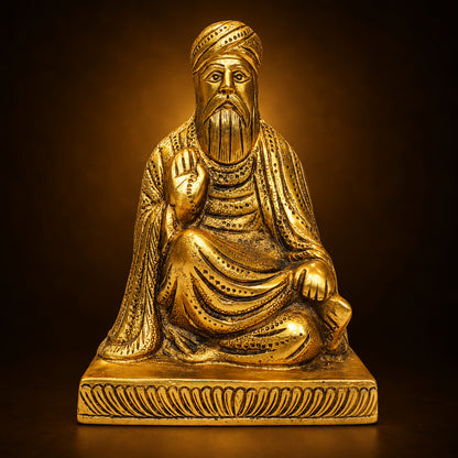Aluminium Showpiece Gurunanak Dev - 6*3.7*8 Inch (AS487 G)