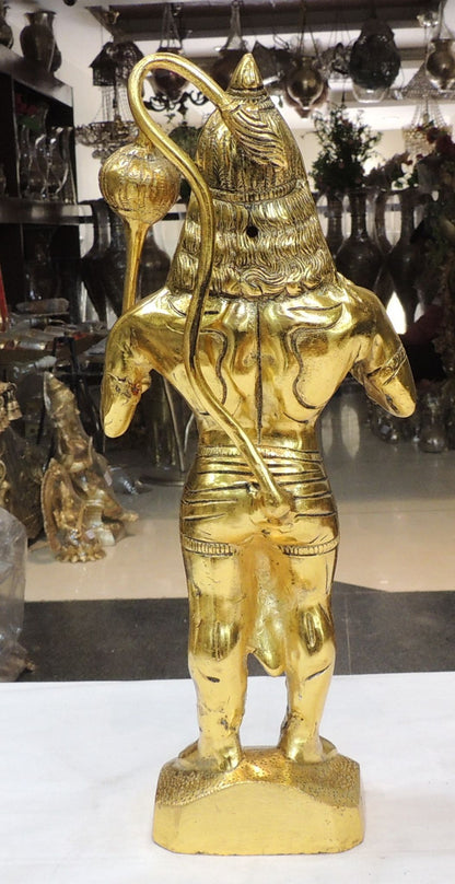 Aluminium Showpiece Standing Hanuman Ji - 6.5*4.5*16 Inch (AS488 G)