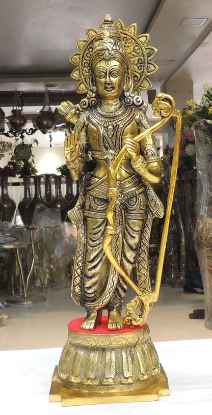 Aluminium Showpiece Ram Ji - 6.5*6*21 Inch (AS490 G)