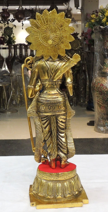 Aluminium Showpiece Ram Ji - 6.5*6*21 Inch (AS490 G)
