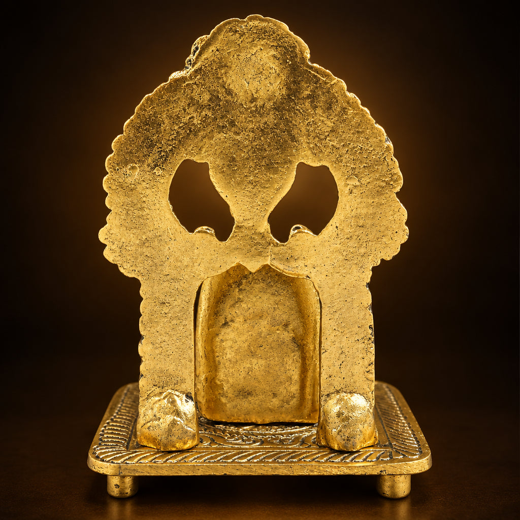 Aluminium Showpiece Shivling - 3.5*3.5*5 Inch (AS510 G)