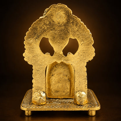 Aluminium Showpiece Shivling - 3.5*3.5*5 Inch (AS510 G)