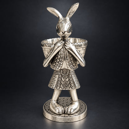 Aluminium Showpiece Rabbit Basket - 5*3.5*8 Inch (AS494 S)