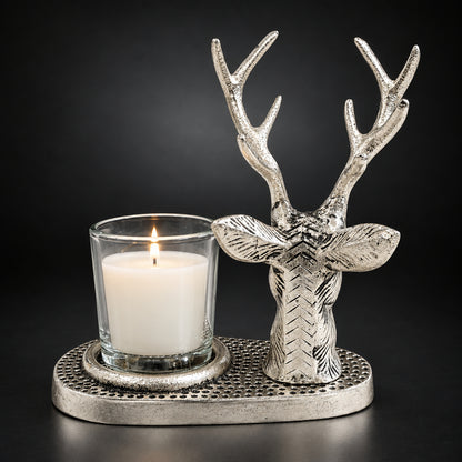 Aluminium Showpiece Deer Wax Glass Holder - 5*3*6 Inch (AS498 S)