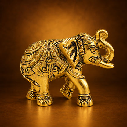 Aluminium Showpiece Elephant - 5*2*3.5 Inch (AS503 G)