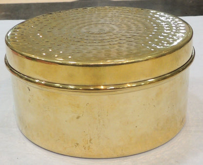 Brass Laddu Box - 5.5*5.5*3 Inch (Z645 E)