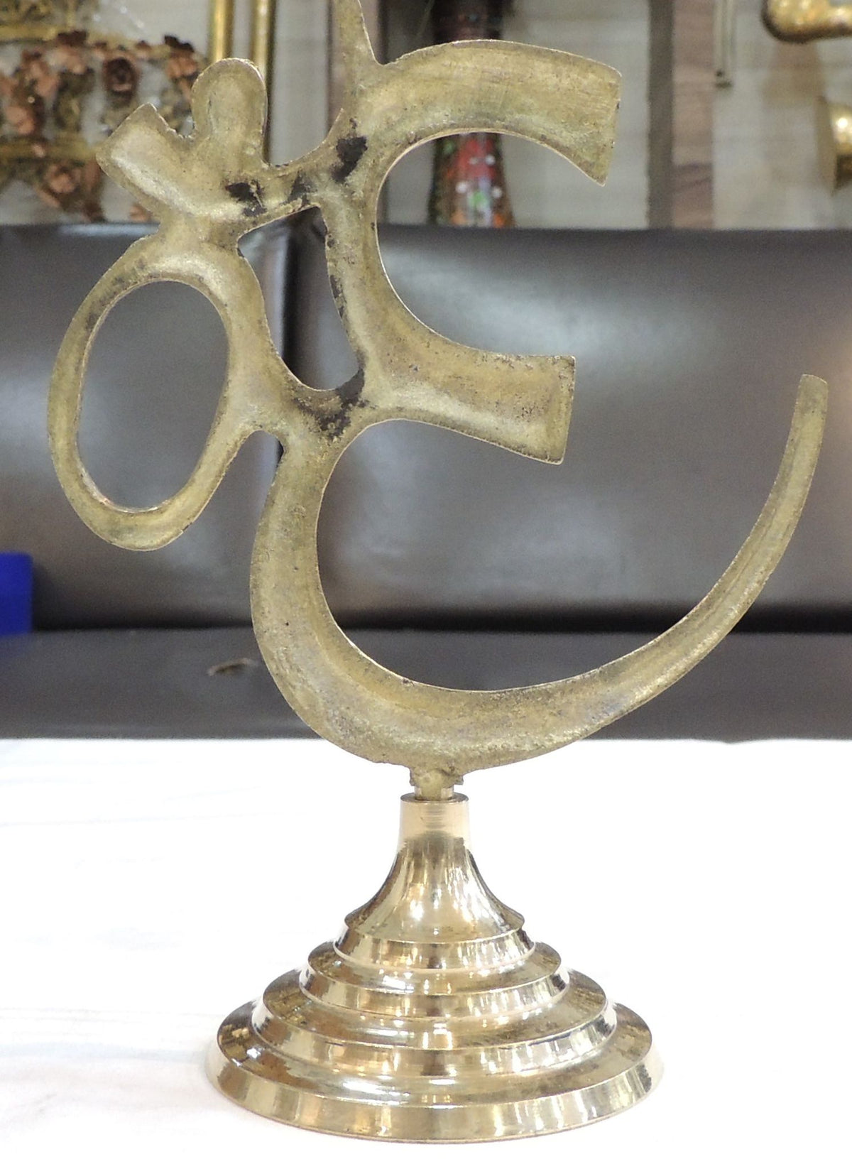 Brass Home Decor Standing Om - 5.5*2.7*7.5 Inch (F785 E)