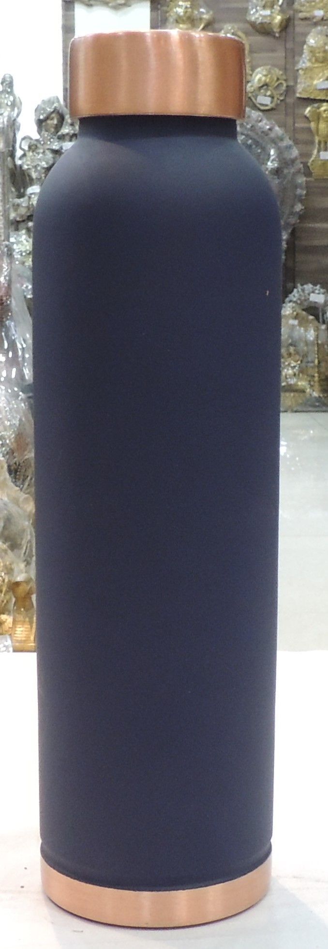 Copper Drinking Water Bottle Dr. Silk, Capacity : 900 ML - 2.6*2.6*10.5 Inch (BC202 I)
