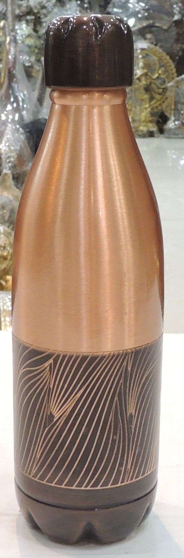 Copper Drinking Water Bottle - 2.5*2.5*9.5 Inch (BC202 C)