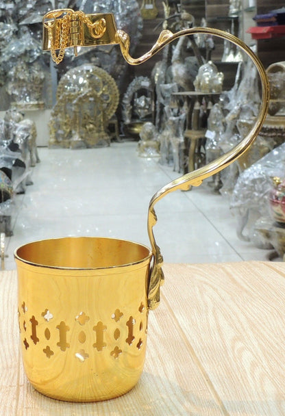 Brass Showpiece Bottle Holder Diwali Gifting Item - 6*3.2*9.2 Inch (B310 A)