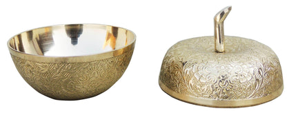 Brass Decorative Apple Shape Bowl - 4.3*4.3*4.5 Inch (F316 C)