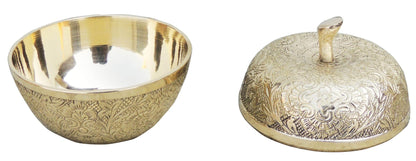 Brass Decorative Apple Shape Bowl - 3.3*3.3*3.5 Inch (F316 D)
