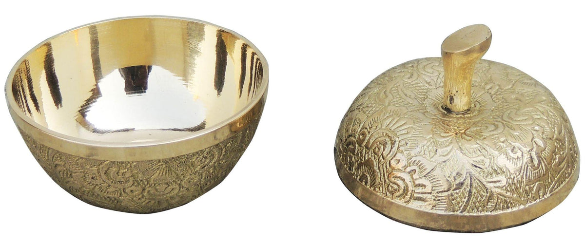 Brass Decorative Apple Shape Bowl - 2.5*2.5*2.8 Inch (F316 E)