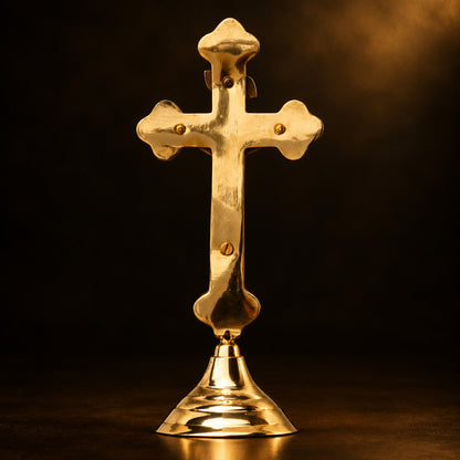 Brass Decorative Showpiece Jesus On Cross - 4.5*3.7*10 inch (F377 C)