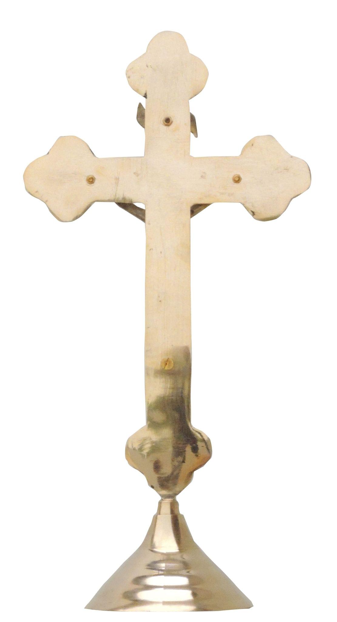 Brass Decorative Showpiece Jesus On Cross - 6.3*3.7*12.5 inch (F377 D)