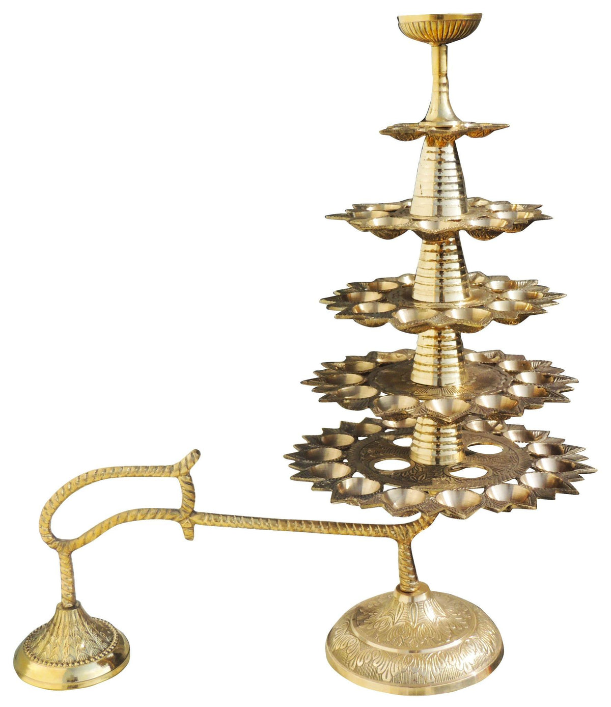 Brass Ganga Arti 51 Bati (F447 B)
