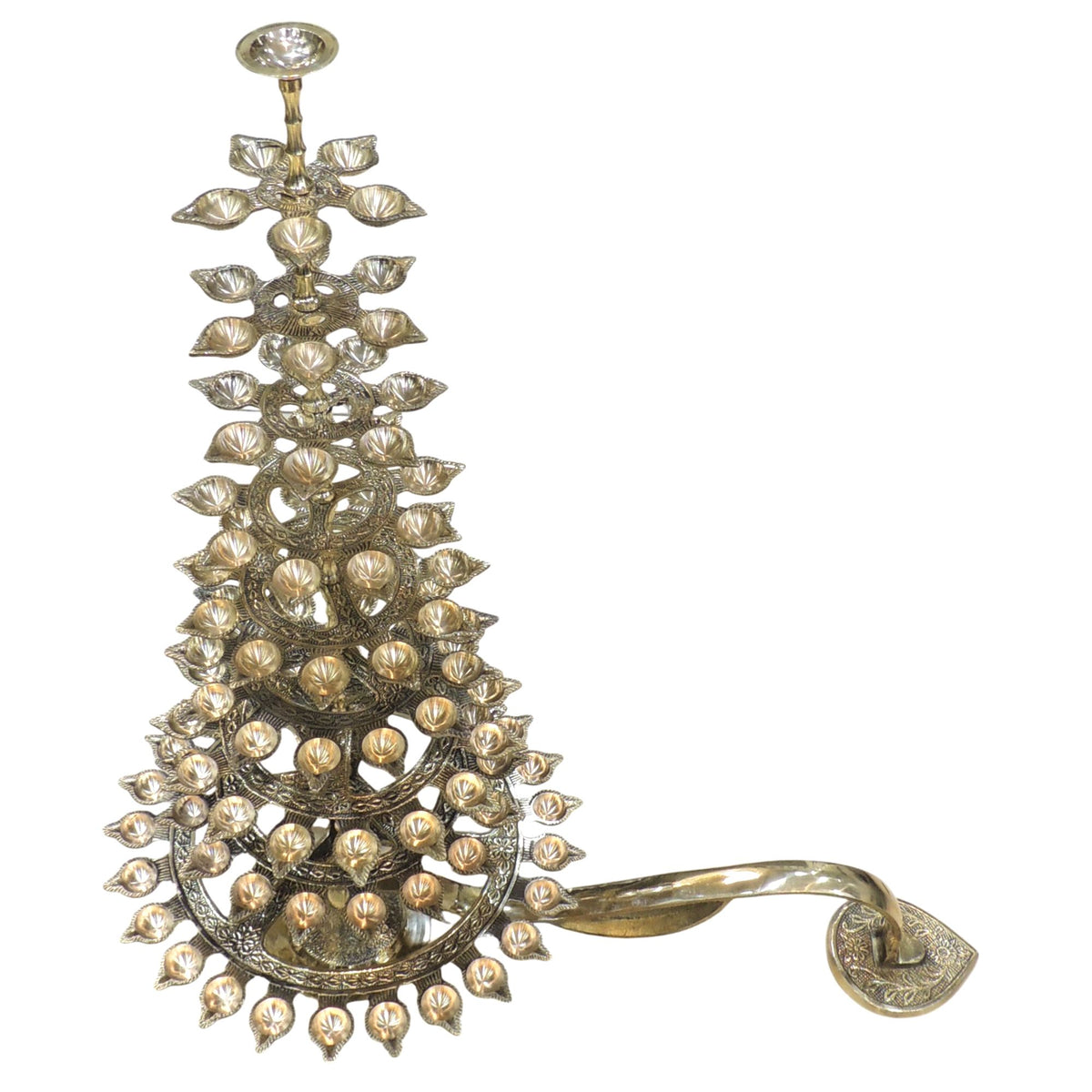 Brass Ganga Arti 108 Bati (F447 C)