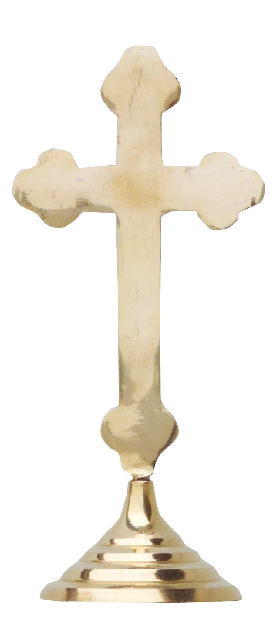 Brass Decorative Showpiece Cross Christmas Gift item - 3.5*2.8*7.8 inch (F486 B)