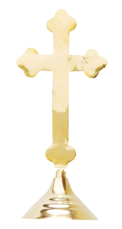 Brass Decorative Showpiece Cross Christmas Gift item - 4.5*3.7*10 inch (F486 C)