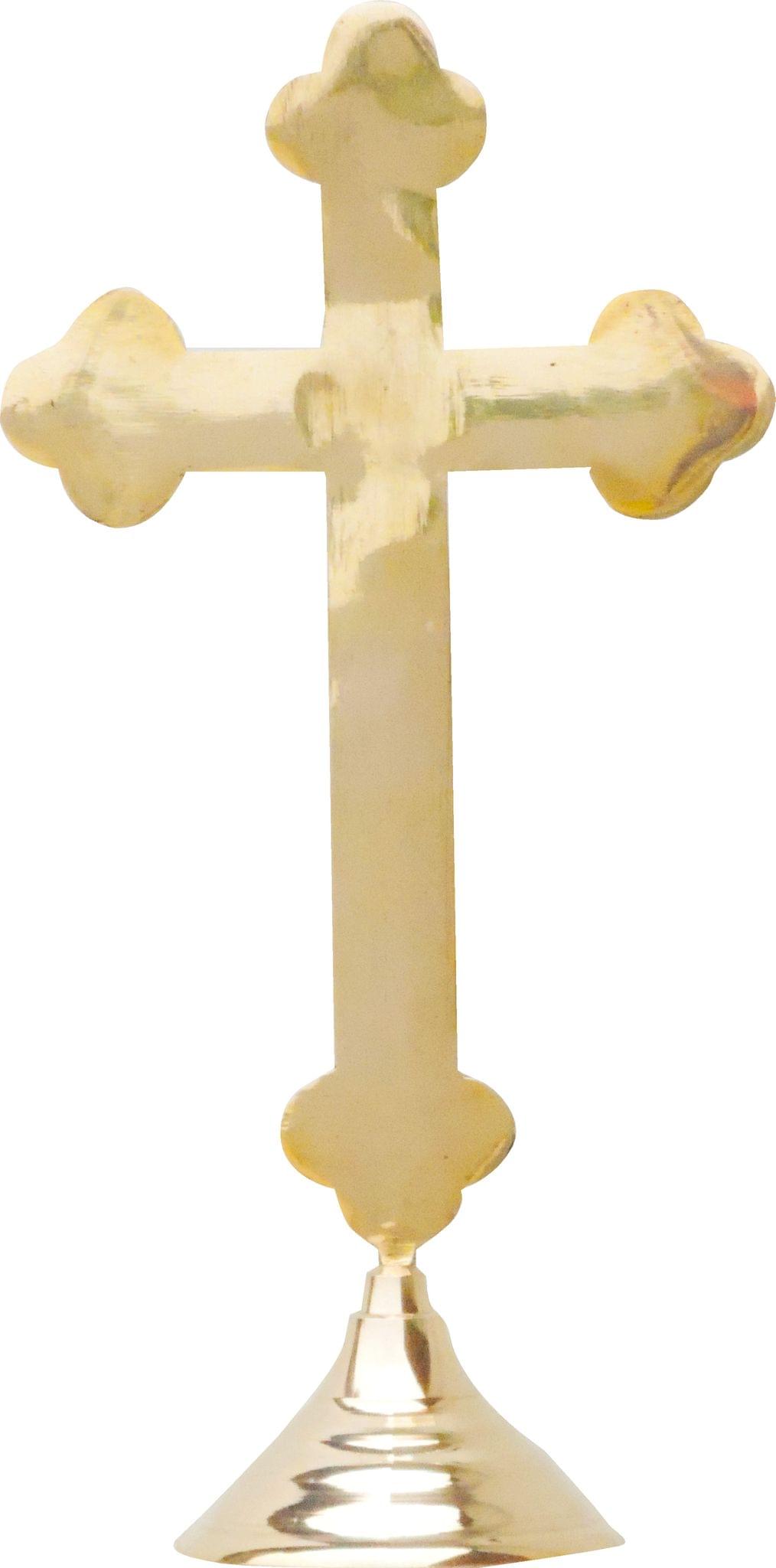 Brass Decorative Showpiece Cross Christmas Gift item - 6.3*3.7*12.5 inch (F486 D)