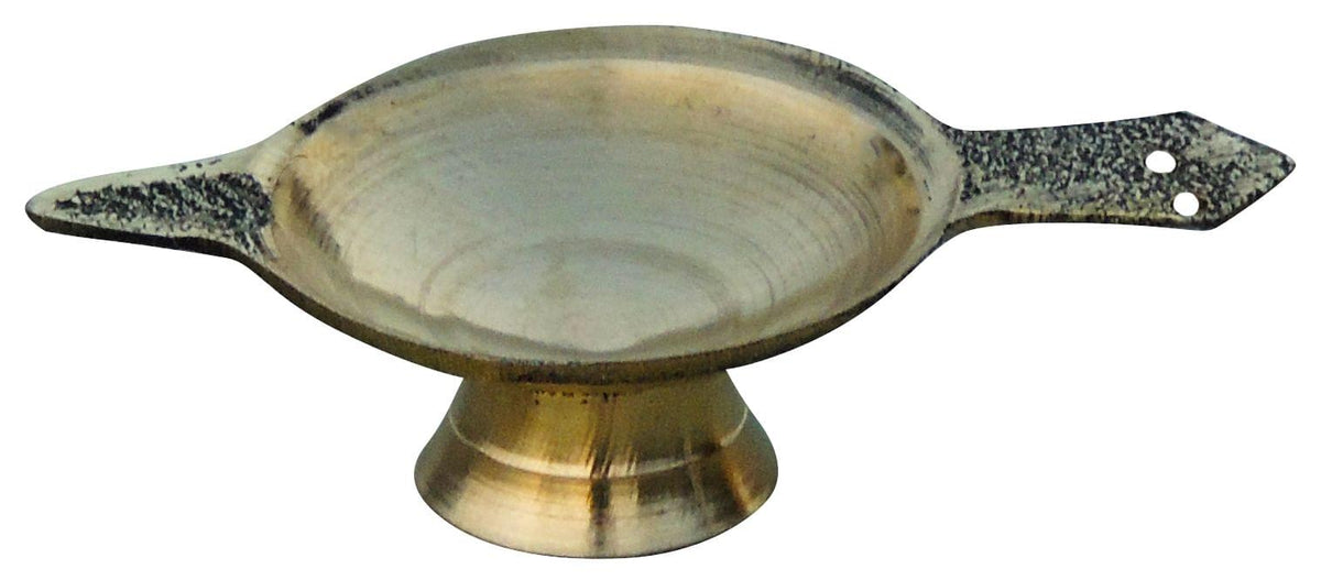 Brass Table Decor Oil Lamp Deepak No. 00  - 2.6*1.5*0.7 inch (F626 X)