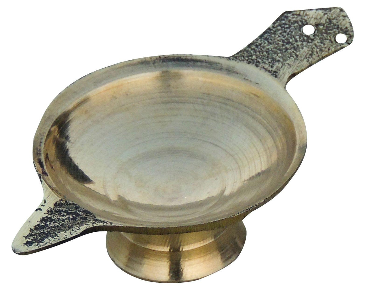 Brass Table Decor Oil Lamp Deepak No. 00  - 2.6*1.5*0.7 inch (F626 X)