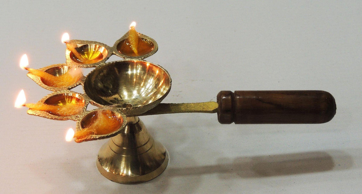 Lakdhi Panch Arti No. 1  - 6.6*4.4*2.2 inch (F649 B)