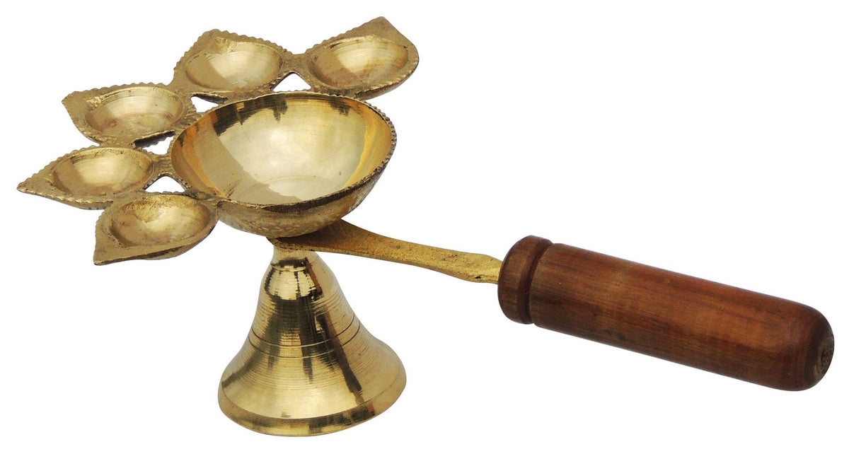 Lakdhi Panch Arti No. 2- 7.5*4.8*2.5 inch (F649 C)