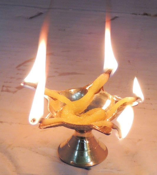 Panch Mukhi Deepak No. 000 - 2.5*2.5*1.5 inch (F663 A)