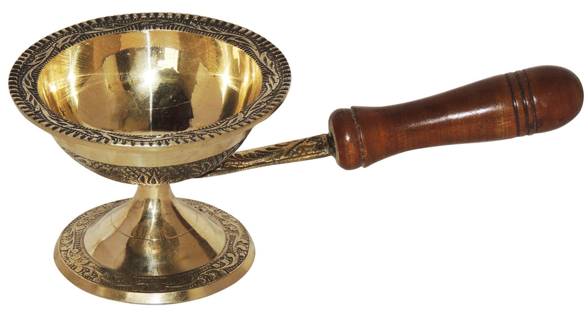 Brass Table Decor Deepak - 8*4*3 inch (F684 C)