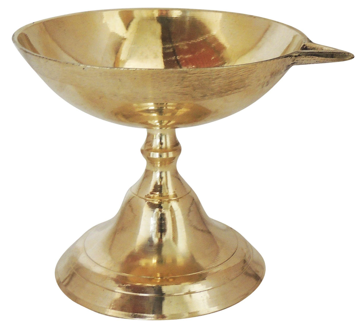 Brass Table Decor Panti Stand Deepak No. 3 - 6*5*4.5 Inch (F685 C)