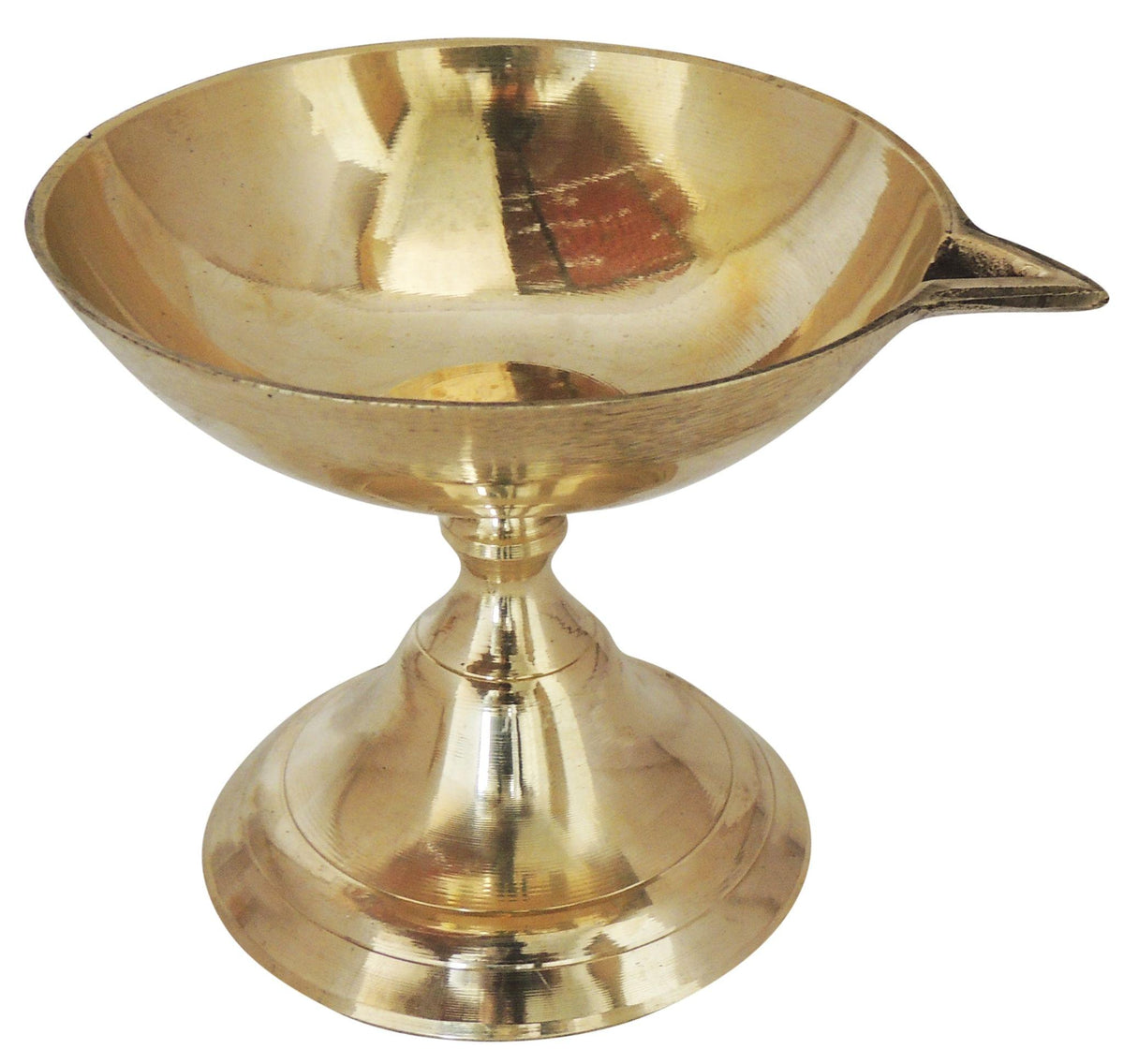 Brass Table Decor Panti Stand Deepak No. 3 - 6*5*4.5 Inch (F685 C)