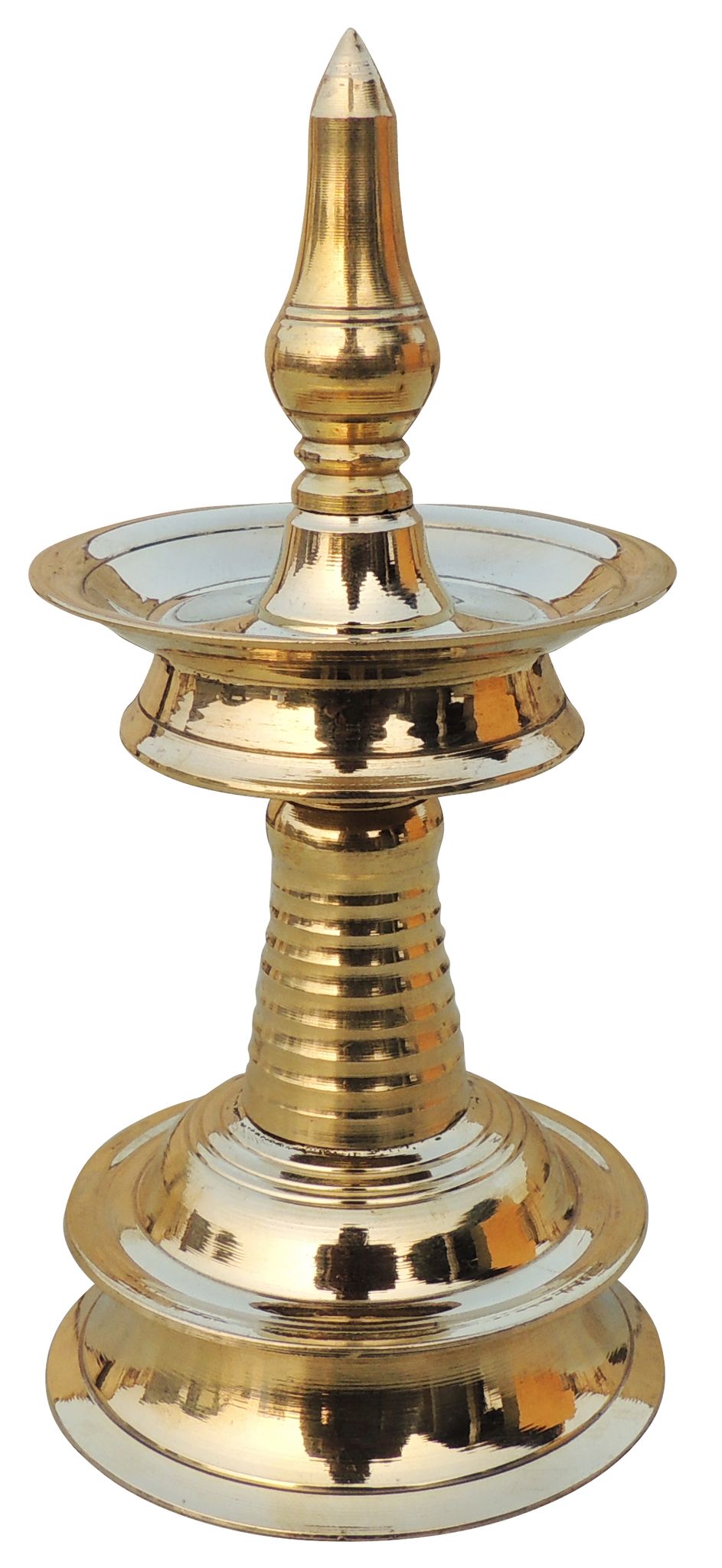 Brass Table Decor Round Kerala Fancy Deepak - 3*3*6.5 Inch (F716 C)