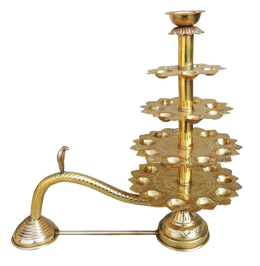 Brass Ganga Arti 31  Bati (F721 H)