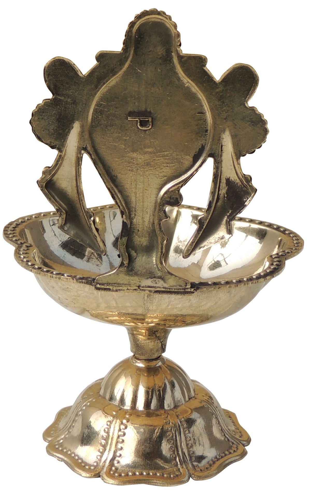 Brass Table Decor Oil Lamp, Shankh Deepak - 3.5*3*4.5 Inch (F776 E)