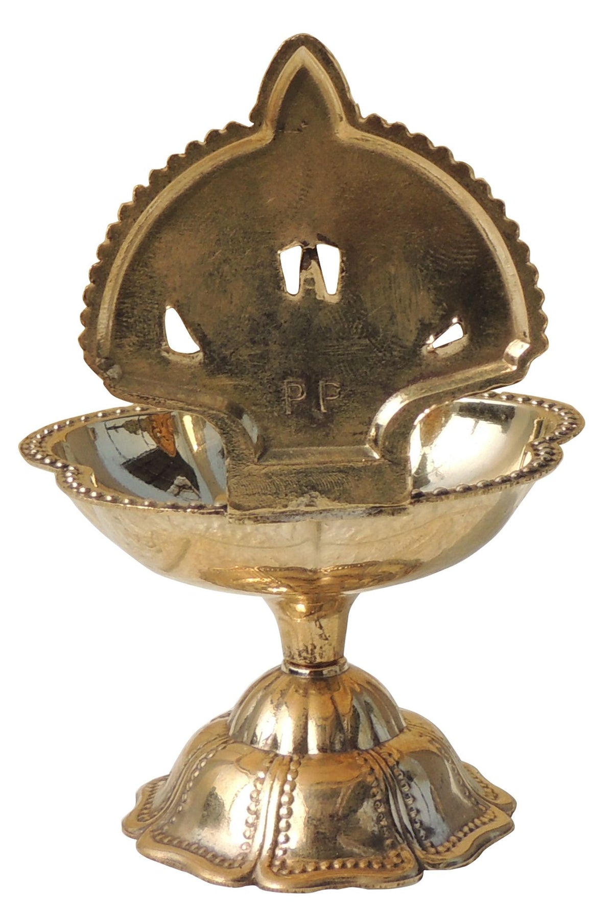Brass Table Decor Trishul Deepak No. 4 - 3.3*3*4.3 Inch (F781 E)