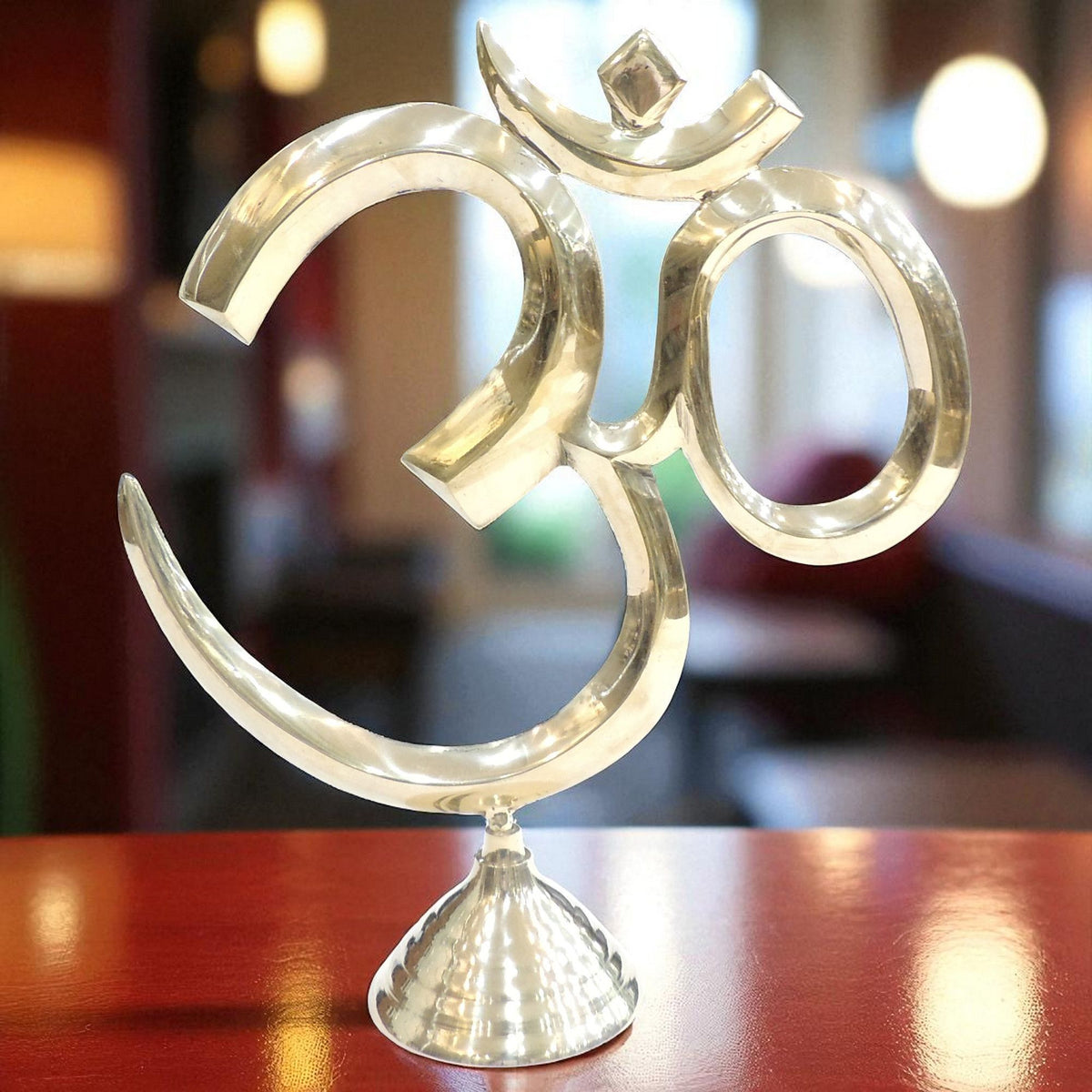 Brass Home Decorative Standing Om With Base 1*3.5*12.5 Inch (F785 I)
