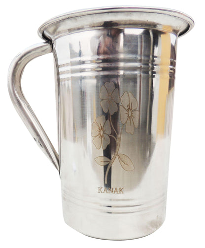 Pure Steel Jug Pitcher Jug, 1.65 Liter - 7*5.5*7.1 inch (S071 A)