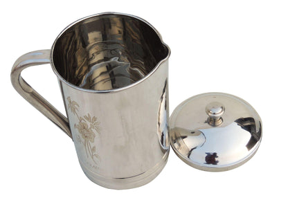 Pure Steel Jug SS Dolphin Laser, 2 Liter - 7*5*6.5 inch (S077 B)