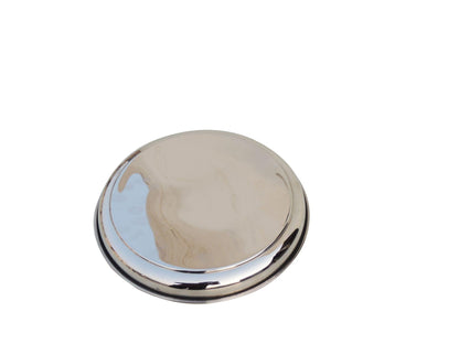 Pure Steel Plate, Thali No. 13 inch (24 Gaugae) - 10.5*10.5*1.2 inch (S078 C)